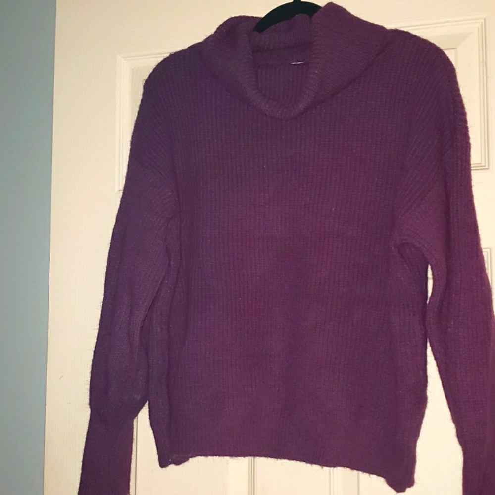 Newbury Kustom purple 2XL cowl neck sweater